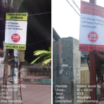 Jasa Pasang Round Tag / Banner Mini